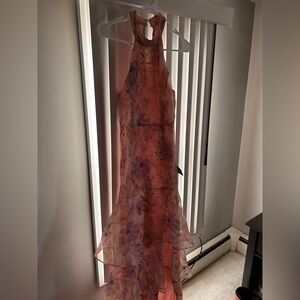 Lulu’s Floral Halter Maxi Dress